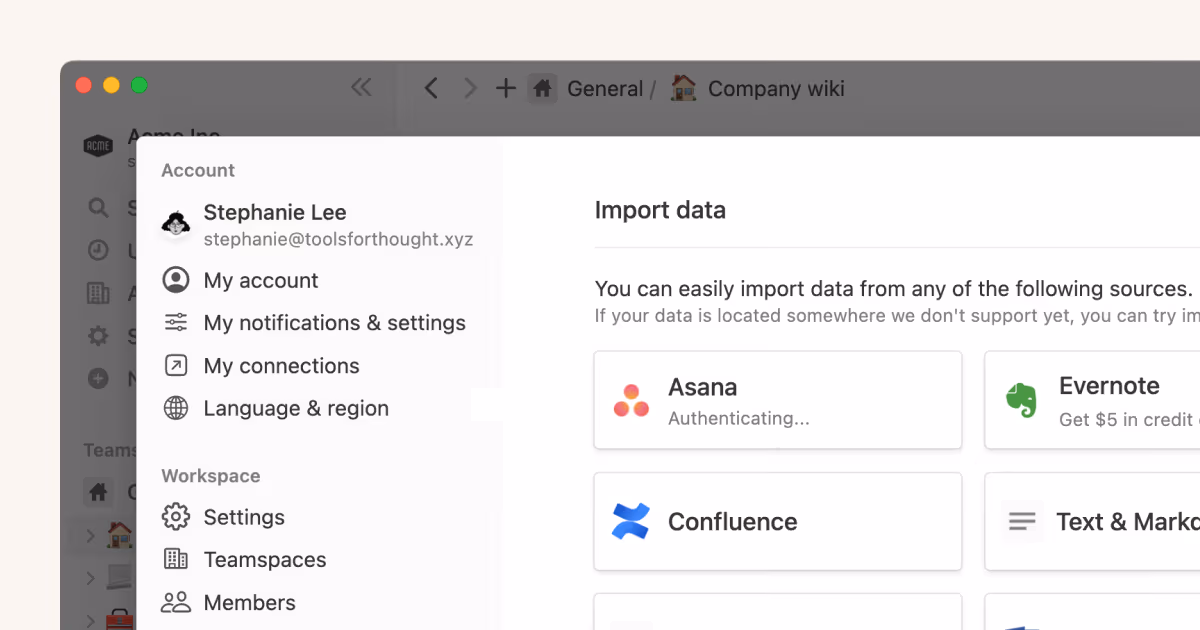 Asana 프로젝트 가져오기로 커넥티드 업무 환경 만들기