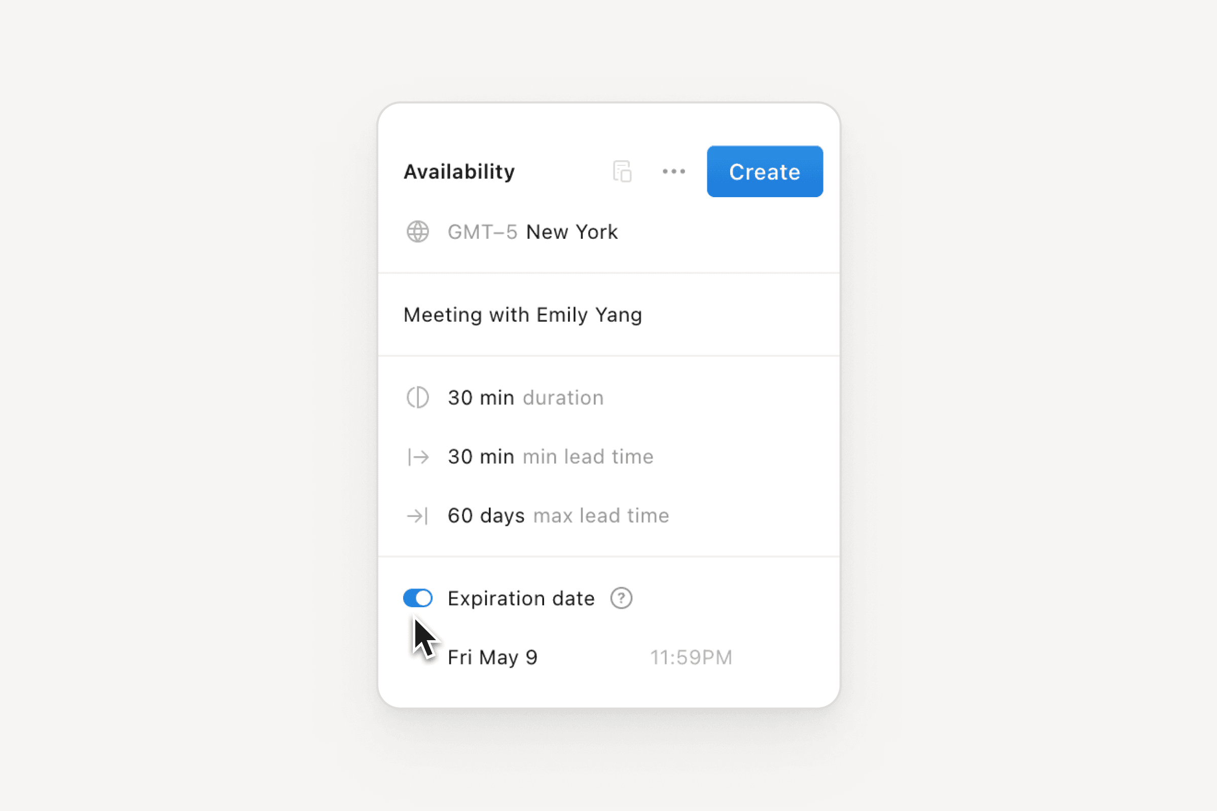 conjunto de calendários