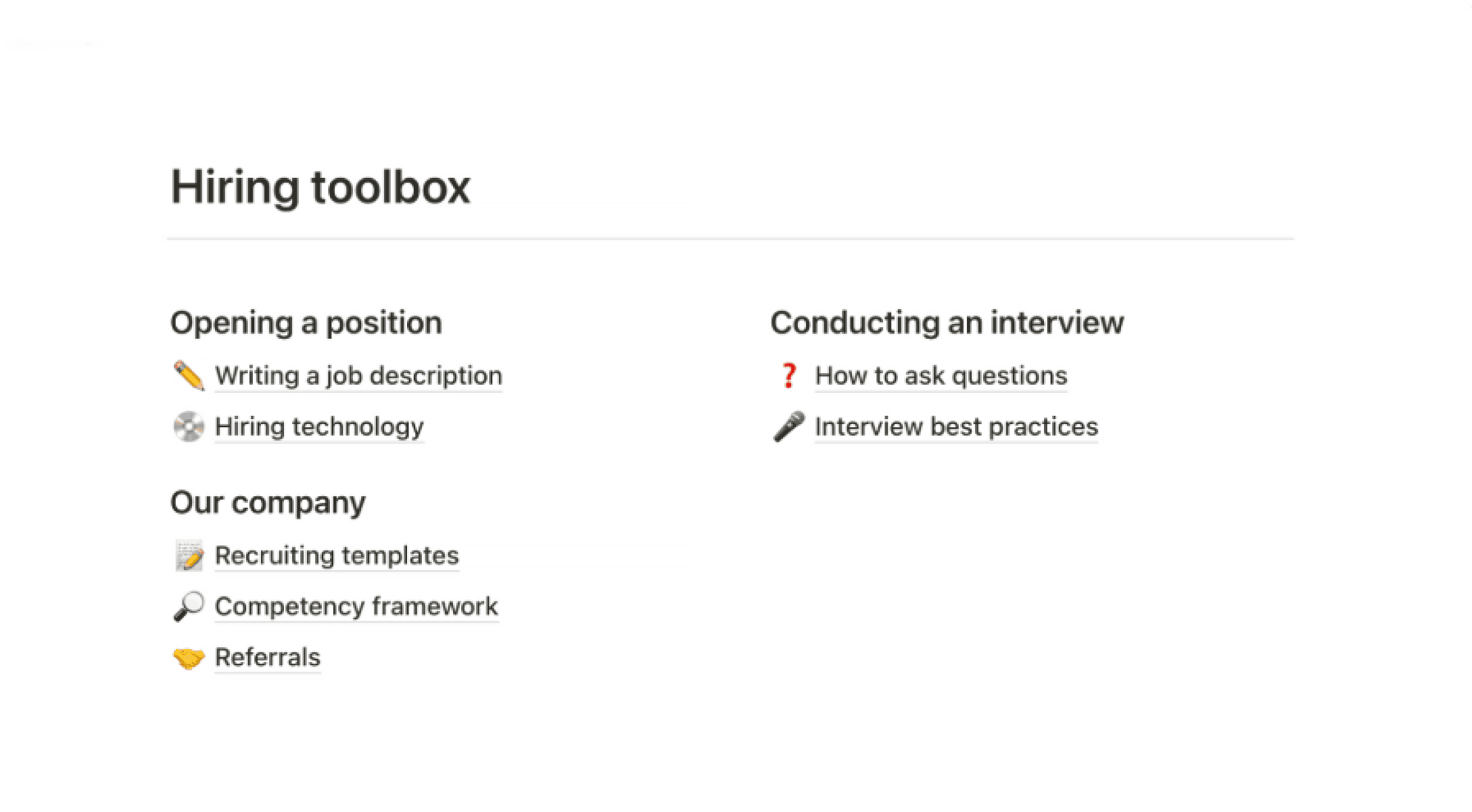 Wiki de contratação