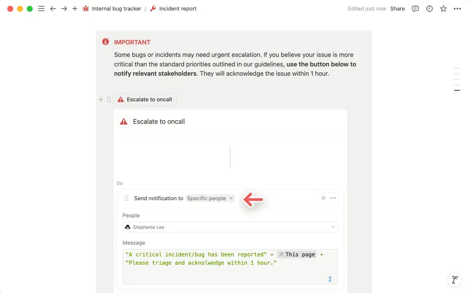 Personnalisez vos formules pour contrôler les personnes qui reçoivent des notifications et quels messages elles voient