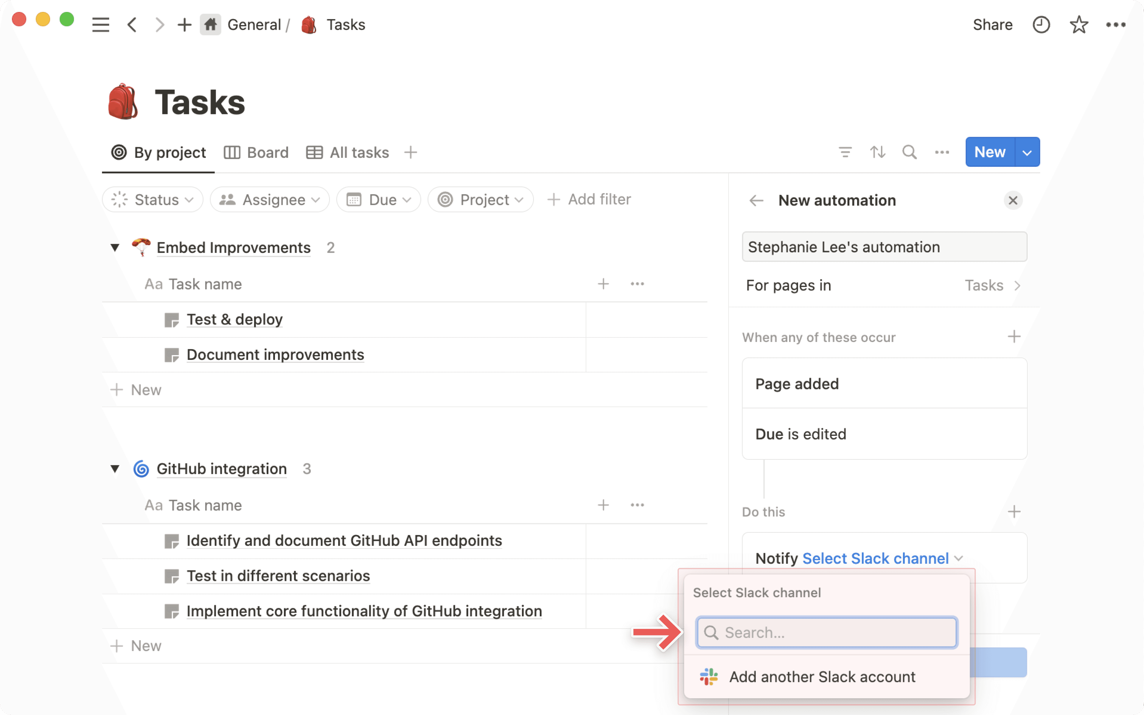 HC: Slack DB 자동화