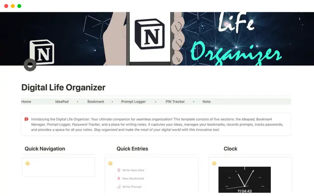 Digital Life Organizer
