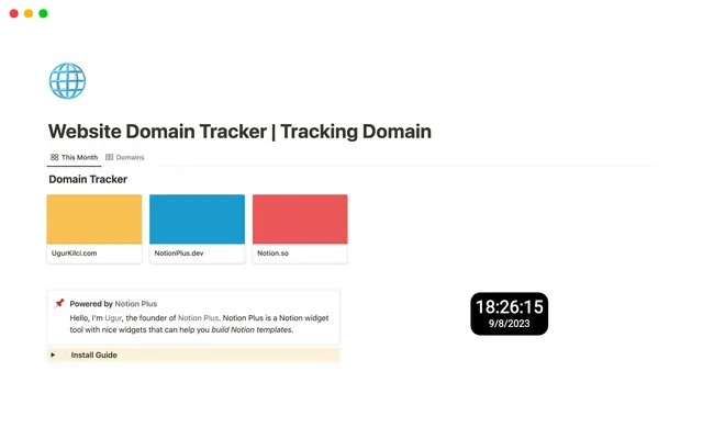 Website Domain Tracker | Tracking Domain