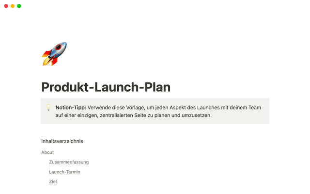 Kurzinfo zur Produkteinführung