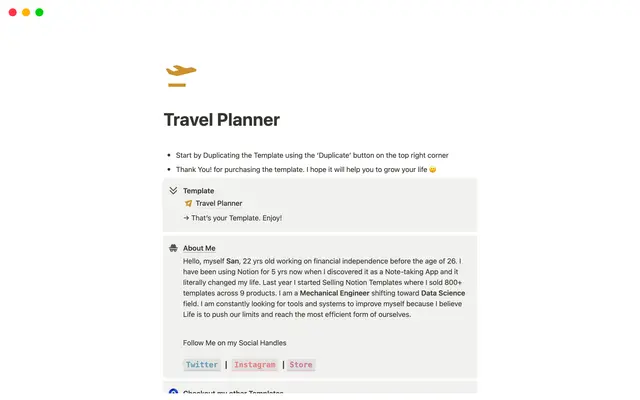 Travel Planner